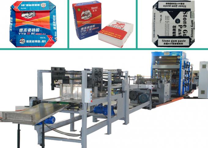 High Efficiency Paper Cement Bags Making Machine with Automatic Feeder 520mm ~ 880mm Bag length