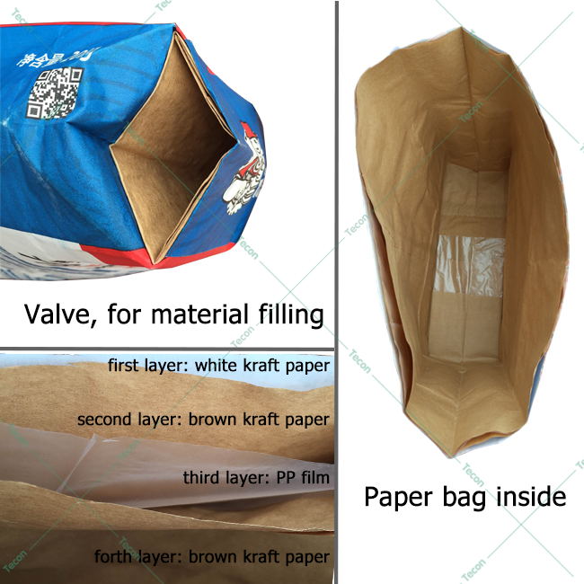 Multiwall Kraft Cement Paper Bag Making Machine Energy Conservation